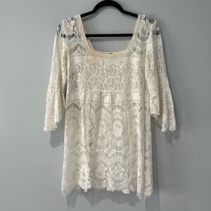 Free People Women’s Lace Dress Romantic Bohemian